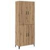 vidaXL Highboard 2 pcs Umjetnički hrast Konstruirano drvo