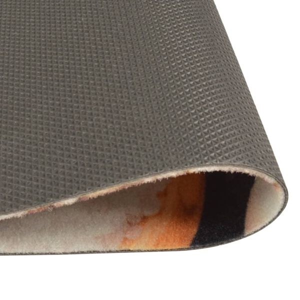 vidaXL Kuhinjski tepih perivi s uzorkom povrća 60 x 180 cm baršunasti