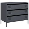 vidaXL Komoda antracit 68x39x58,5 cm od hladno valjanog čelika