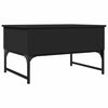 vidaXL Stolić za kavu crni 70 x 50 x 40 cm konstruirano drvo i metal