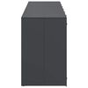 vidaXL Skladištenje kanti za 3 kante Antracit 340 x 77.5 x 115.5 cm