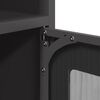 vidaXL Komoda crna 100,5 x 39 x 107 cm od hladno valjanog čelika