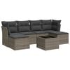 vidaXL 7-dijelni set vrtnih sofa sivi od poliratana