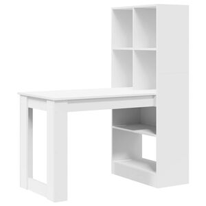 vidaXL Stol Bijelo Konstruirano drvo 122 x 67 x 145 cm