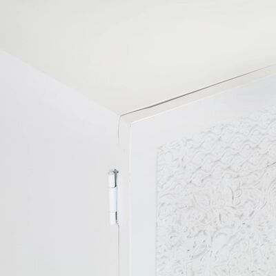 vidaXL TV ormarić bijeli 115 x 30 x 46 cm od masivnog drva manga