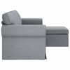 vidaXL Sofa 160cm Svijetlo siva Metal