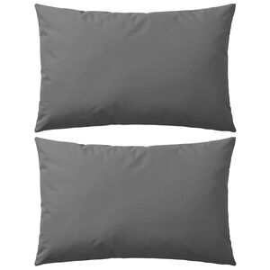 vidaXL Vrtni jastuci 2 kom 60 x 40 cm sivi