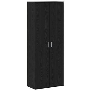 vidaXL Highboard 70 x 33.5 x 180 cm Konstruirano drvo Crni hrast