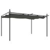 vidaXL Pergola s pomičnim krovom antracit 395x292x230 cm