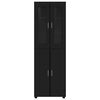 vidaXL Highboard FLORIN Crna 60 x 35 x 182 cm Konstruirano drvo