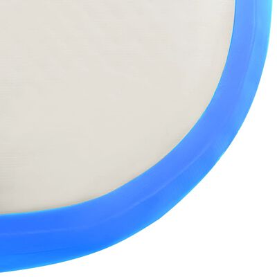 vidaXL Strunjača na napuhavanje s crpkom 700 x 100 x 15 cm PVC plava