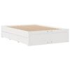 vidaXL Okvir kreveta bez madraca s ladicama bijeli 140x190 cm borovina