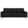 vidaXL 2-dijelni set sofa od tkanine crni