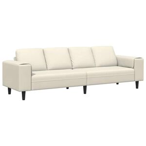 vidaXL Kauč za dnevni boravak Krema 250 x 77 x 76 cm