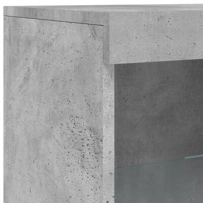 vidaXL Komoda s LED svjetlima siva boja betona 41x37x100 cm