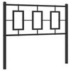 vidaXL Metalno zamjensko uzglavlje crno 100 cm
