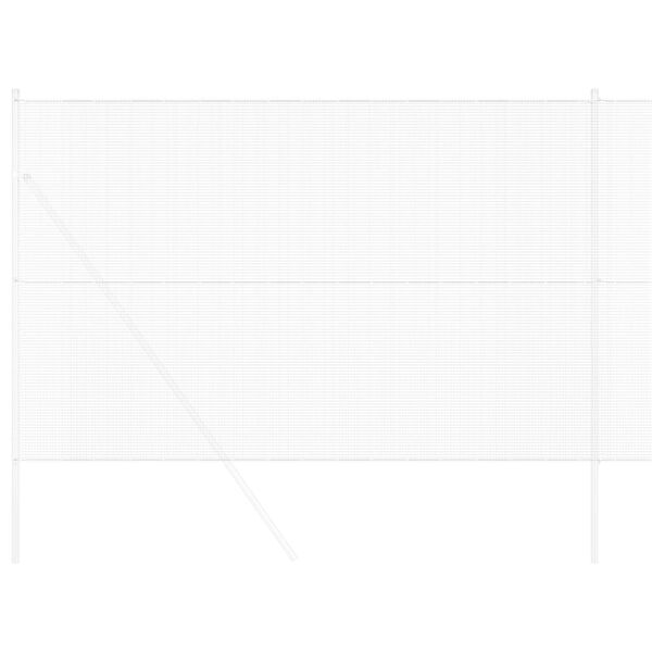 vidaXL Zavarena žičana ograda Srebrno 1.6 x 25 m