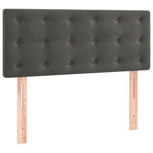 vidaXL Uzglavlje tamnosivo 80 x 5 x 78/88 cm bar&scaron;unasto