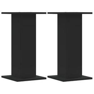 vidaXL Stalci za biljke 2 kom crni 30 x 30 x 60 cm konstruirano drvo