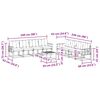 vidaXL Set vanjskih sofa s jastukom 9 pcs Prirodna i krem