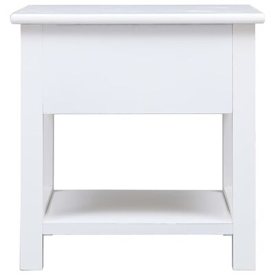 vidaXL Bočni stolić bijeli 40 x 40 x 40 cm od drva paulovnije