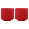 vidaXL Konop 2 pcs Crvena Pamuk