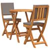 vidaXL Bistro set 3 kom. Prirodna nafta Čvrsto drvo akacije