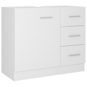 vidaXL Ormarić za umivaonik bijeli 63 x 30 x 54 cm konstruirano drvo