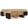 vidaXL Set vanjskih sofa 7 kom. Prirodna i bež