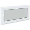 vidaXL Prozor za podrum RISOR 120 x 60 cm PVC i staklo Bijela