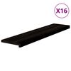 vidaXL Gazi&scaron;ta stepenice 16 kom smeđe-crni 110x30x2 cm masivna hrast