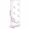 vidaXL Vje&scaron;alica za kapute na zidu Zidne Staro drvo 30 x 1,5 x 80 cm