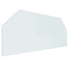 vidaXL Staklena ploča za kamin *Transparent*an 120 x 50 cm Stakl