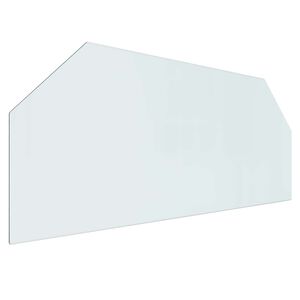vidaXL Staklena ploča za kamin *Transparent*an 120 x 50 cm Stakl