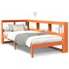 vidaXL Krevet s regalom za knjige bez madraca 90 x 200 cm od borovine
