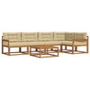 vidaXL Set vanjskih sofa 6 kom. Prirodna i bež