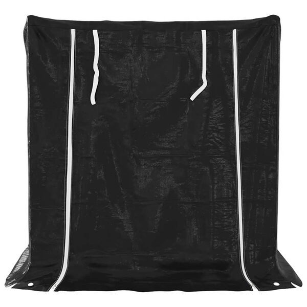 vidaxL Stalak za drva za ogrjev s kišnom navlakom 100,5x80,5x110,5 cm