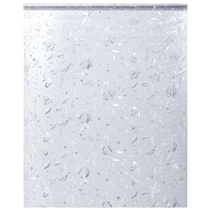 vidaXL Prozorska folija matirana s cvjetnim uzorkom 45 x 500 cm PVC