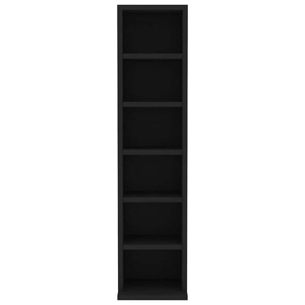 vidaXL Ormarić za CD-ove crni 21 x 20 x 88 cm od konstruiranog drva