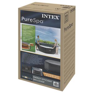INTEX Pokrov za bazen Tamnosiva 180 x 180 cm PVC i PU