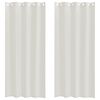 vidaXL Voile zavjesa 2 kom. Krema 225 x 140 cm Poliester