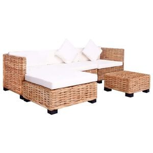 vidaXL Sofa Set 14 kom Prirodni Ratan