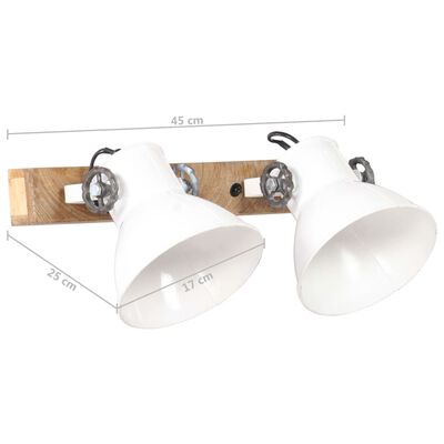 vidaXL Industrijska zidna svjetiljka bijela 45 x 25 cm E27