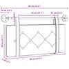 vidaXL Držeće uzglavlje Zidne Sivi 80 cm Antikni PU