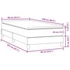 vidaXL Box spring krevet s madracem ružičasti 90x220 cm bar&scaron;unasti
