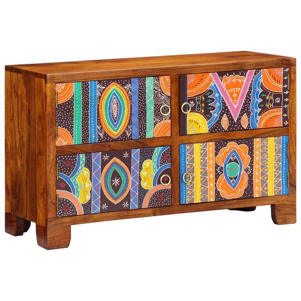 vidaXL Ormar za cipele Smeđa 90 x 35 x 55 cm Čvrsto drvo akacije