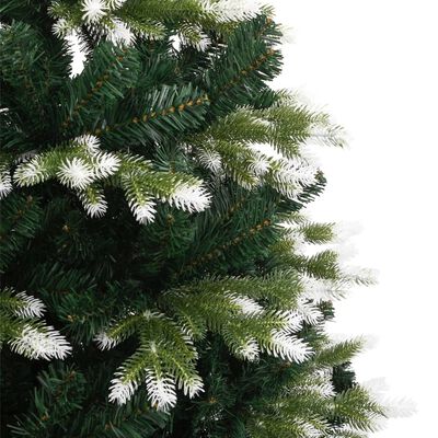 vidaXL Umjetno božićno drvce sa šarkama i snijegom 150 cm