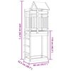 vidaXL Igraći Toranj Smeđa 85 x 52,5 x 239 cm Solidno Douglas Drvo