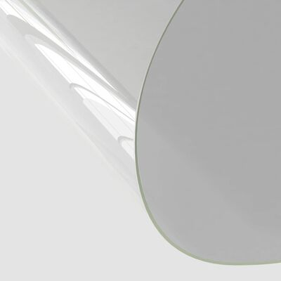 vidaXL Zaštita za stol prozirna Ø 110 cm 2 mm PVC