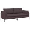 vidaXL Sofa za 3 osobe Tamno smeđa 222 x 81 x 89 cm Tkanina